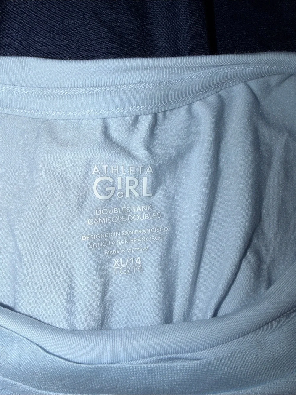 Athleta girl Pale Blue Sleeveless Tank Top
